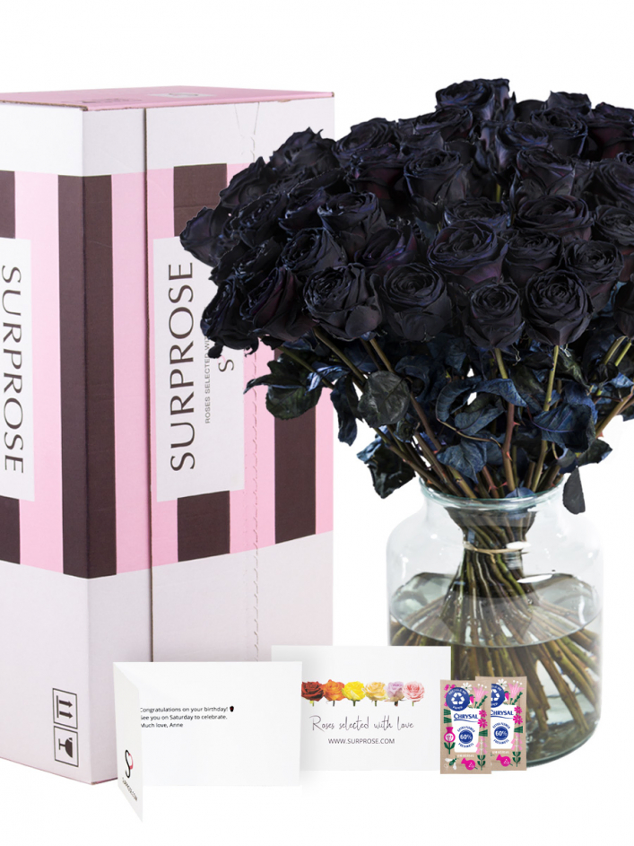 Black roses delivery top
