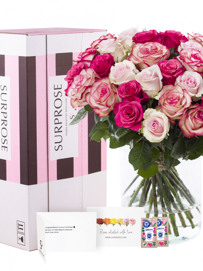 pink_roseです　おまとめ価格です　ご購入誠にありがとうございます Mix of 30 pink roses | SURPROSE.COM