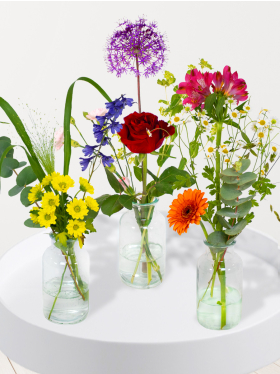 DIY centerpiece set colourful
