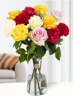 Mixed roses - Rose bouquet Elina