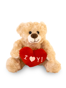 Teddybear light brown - I love you