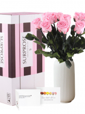 Soft pink long life roses - Choose your number from 5 till 20