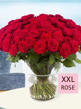 100 red roses - Red Naomi