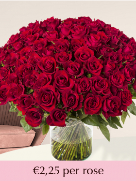 Choose your number of red roses - EverRed - 100 till 499