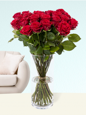 20 red roses - Red Naomi