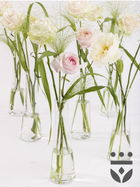 6 pastel centerpieces, including vases - Platinum | High