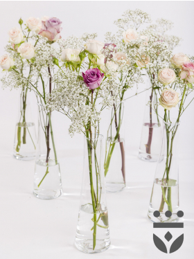 6 pastel plus centerpieces, including vases - Silver | High