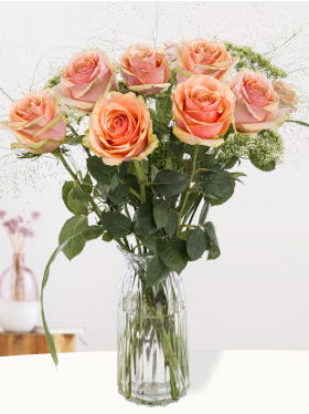 Baby bouquet - salmon coloured