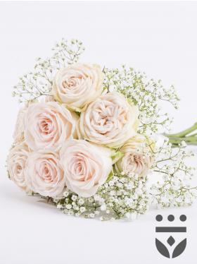 Bridesmaid bouquet pastel - Silver