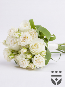 Bridesmaid bouquet white - Gold