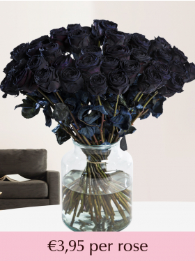 10 to 49 black roses