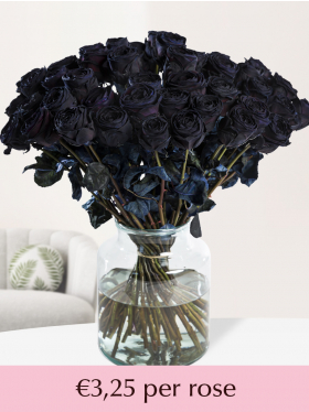 10 to 49 black roses
