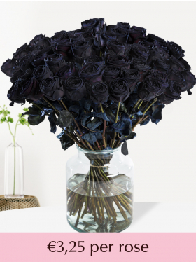 50 till 99 black roses