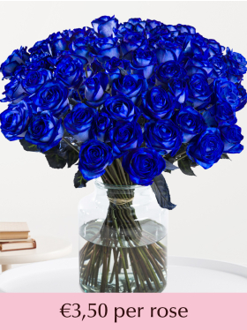 10 till 49 blue roses