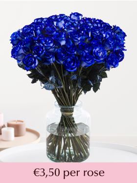 50 till 99 blue roses