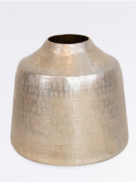 Gold coloured deco vase | Medium