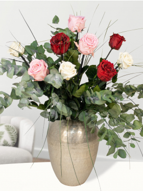 Mixed bouquet long life roses | Medium