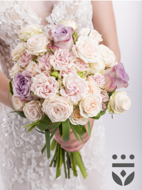 Pastel bridal bouquet - Gold