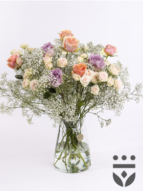 Pastel centrepiece - Silver | Medium