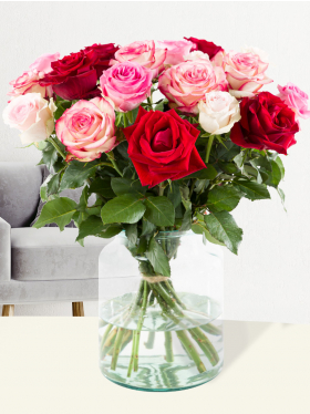 Rose bouquet pink-red