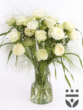 White centerpiece - Platinum | Large