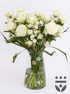 White centerpiece - Gold | Large