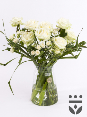 White centrepiece - Gold | Medium