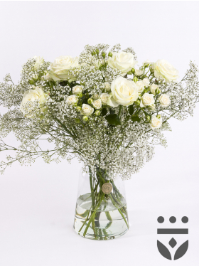 White centerpiece - Zilver | Medium