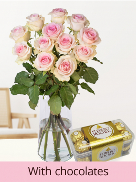 Women's Day bouquet with Ferrero Rocher