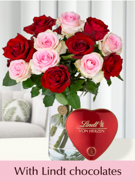 Rose bouquet Romy | Lindt heart