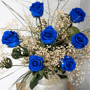 Blue long life roses Blue long life roses
