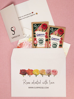 Greeting card with your bouquet