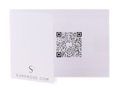 Greeting card with QR code