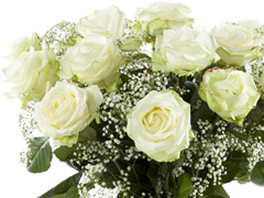 White rose bouquet for Mother's Day