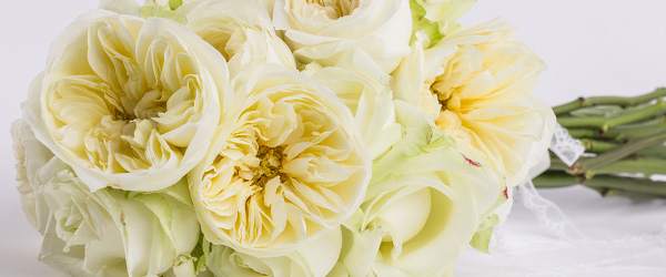 White bridal bouquet
