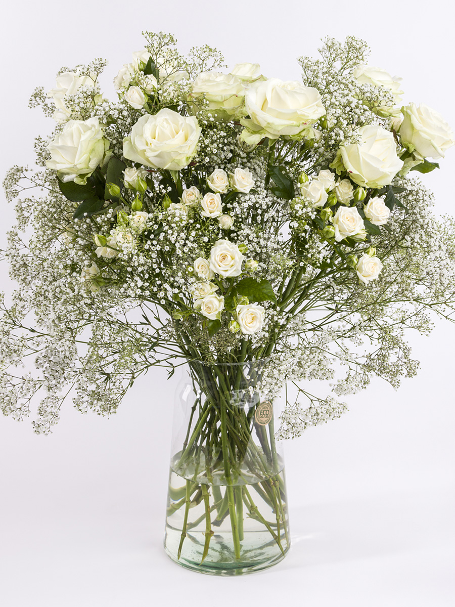 White centerpiece - Silver | Large