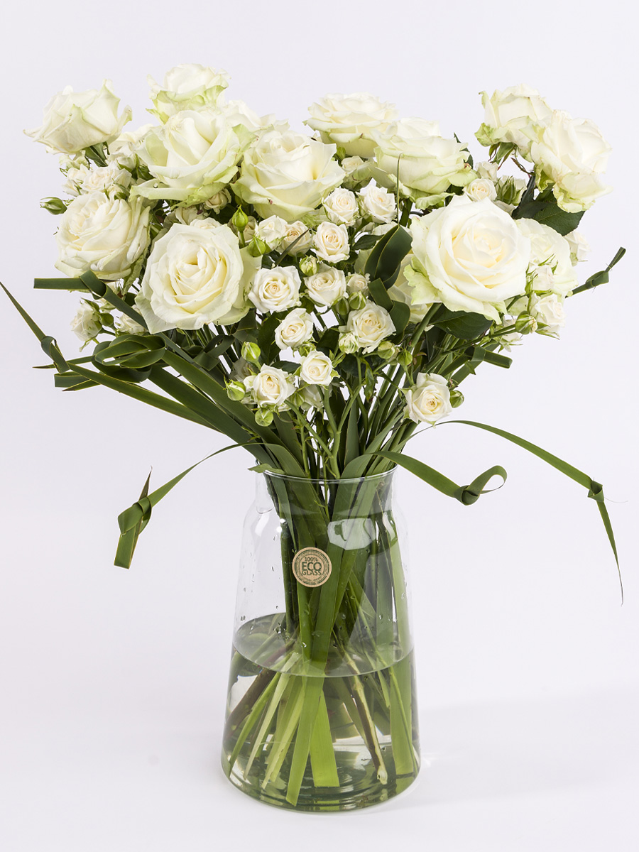 White centerpiece - Gold | Large