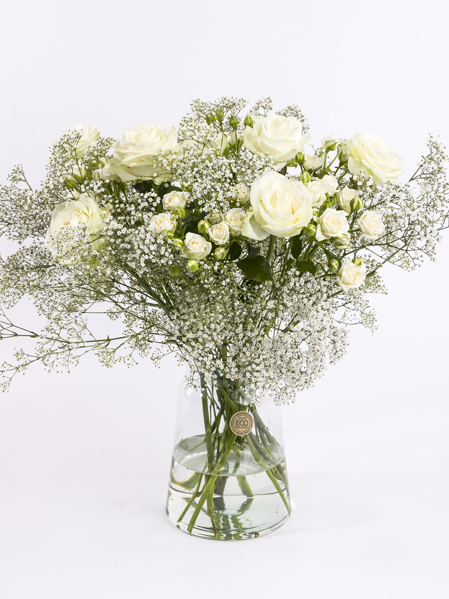 White centerpiece - Silver | Medium